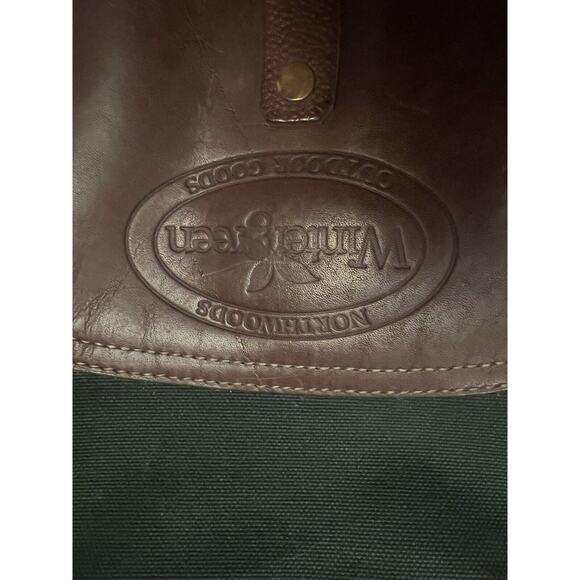 Vintage Wintergreen Outdoor Prod Canvas Leather Messenger Bag Travel Made In USA - Picture 5 of 9